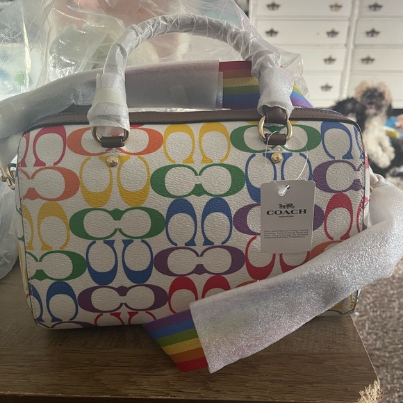 Rainbow Signature Coach Rowan Bag/Purse - Picture 4 of 5